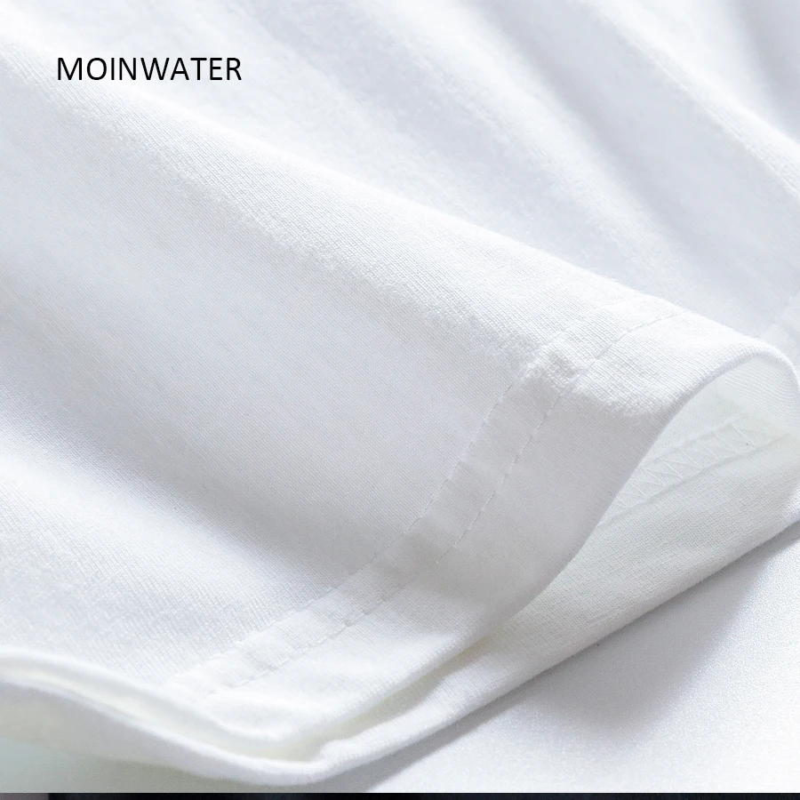 MOINWATER женские футболки с круглым вырезом и длинными рукавами белые хлопковые