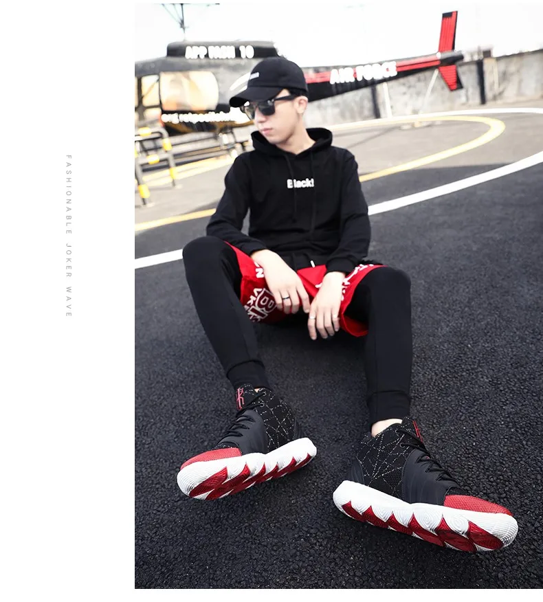 Светильник Kyrie 4 Uptempo Boots Мужская баскетбольная обувь 1 спортивная обувь Lebron обувь для мальчиков ретро баскетбольные кроссовки
