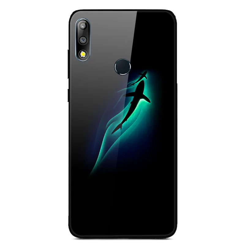 11 Для Asus Zenfone Max Pro M2 ZB631KL чехол из закаленного стекла с принтом для задней крышки, Твердый чехол для Asus ZB631KL мягкий полиуретановый край чехол для телефона - Цвет: 11