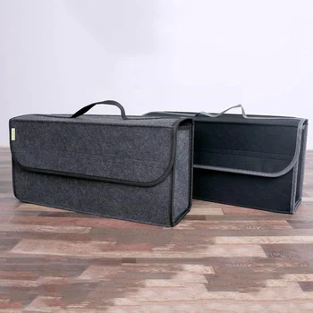 

Car Soft Felt Storage Box Trunk Bag Vehicle Tool Box Multi-use Tools Organizer Bag Carpet Folding For Emergency Box
