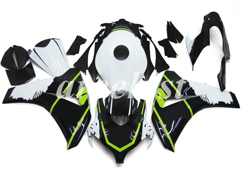 ABS литьевая форма мотоцикл обтекатели комплект Подходит для Honda CBR1000RR 08 09 10 11 2008-2011 набор кузова черный зеленый