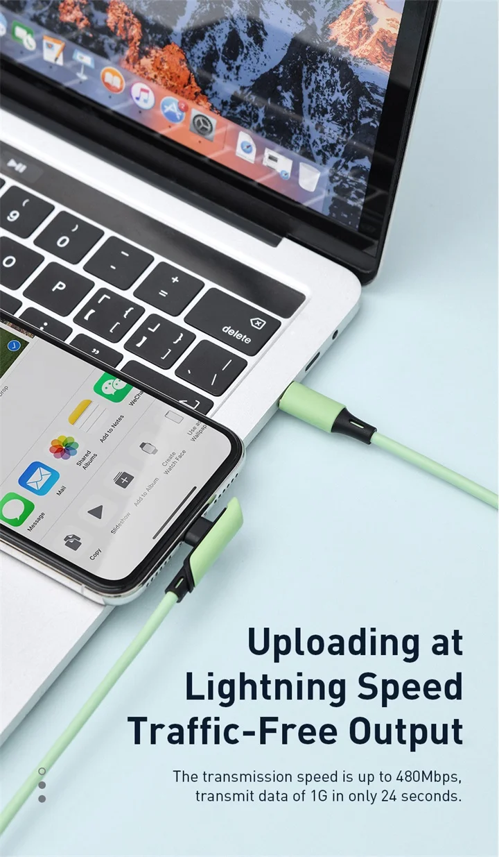 Baseus локоть USB кабель для iPhone 11 Pro Max Xs PD 18 Вт Быстрая зарядка USB C для Lightning Кабель зарядное устройство для мобильного телефона провод шнур