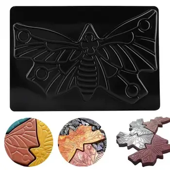 

Durable Paving Mold Stone 44*30 Sturdy Driveway Cement Mold Pavement Stepping Black Concrete Mold DIY