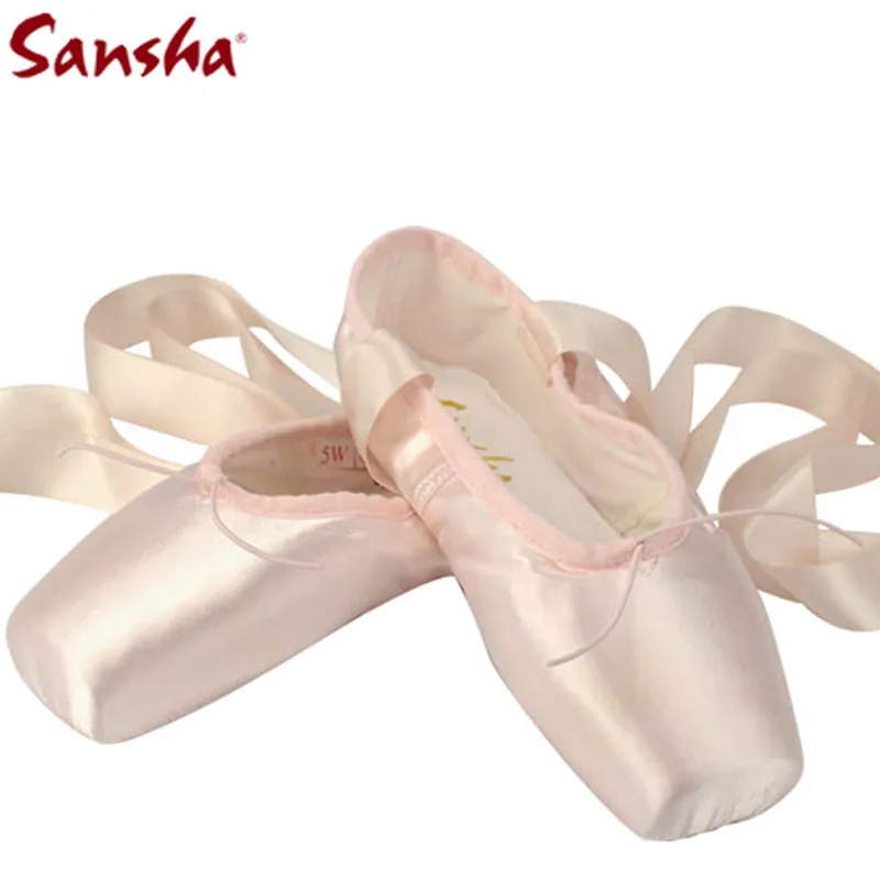 Satin shoe only Г., распродажа, качественные женские профессиональные балетки, танцевальная обувь с лентами женская обувь, Zapatos De Baile - Цвет: Satin shoe only