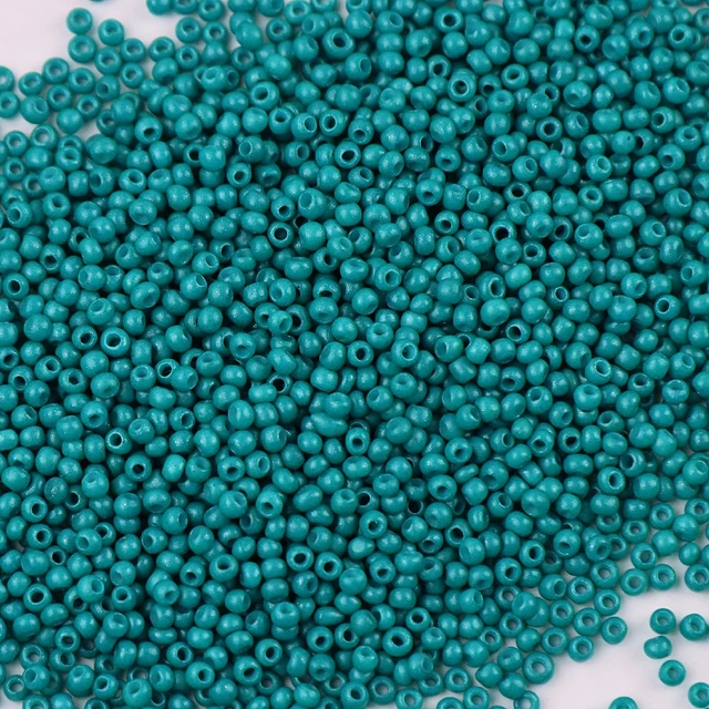 10g 720 Pieces 2mm Austria Solid Color Bead 12/0 Opaque Neon Round Beads Glass Seed Beads Handmade DIY Jewelry Bags Accessories 346 Mint