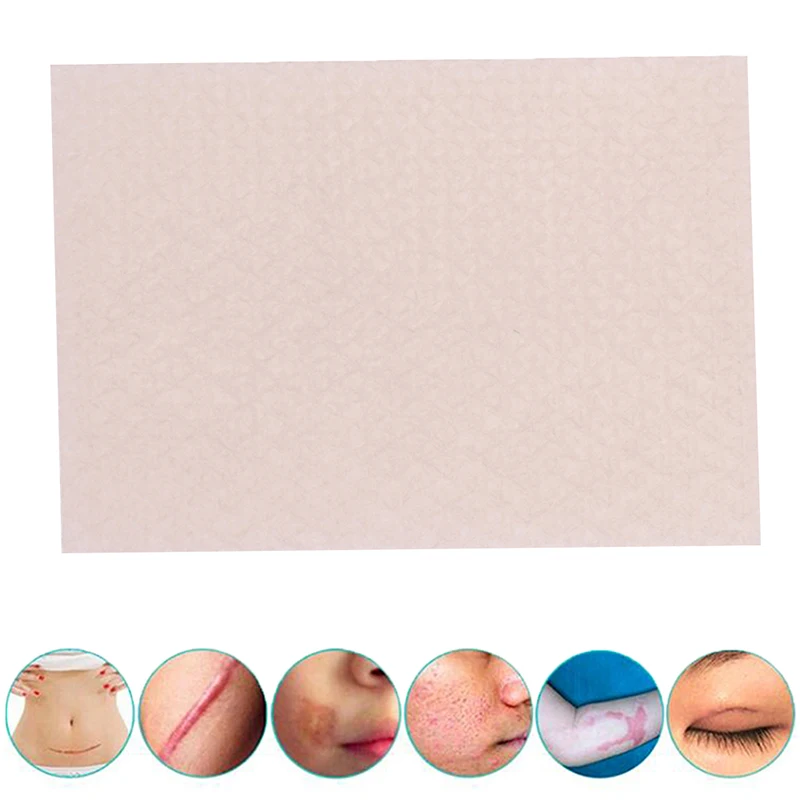 Reusable Acne Gel Scar Therapy Sheet 5cmx3.5cm 1pc Silicone Gel Visible Scar Treatment Scar Sheet Removal Patch Skin Repair