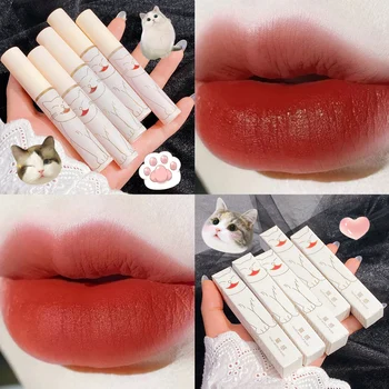 

5 Color Matte Lip Gloss Moisturizer Liquid Lipstick Sexy Color Lip Gloss Waterproof Long Lasting Lip Tint Cosmetic Lip Makeup