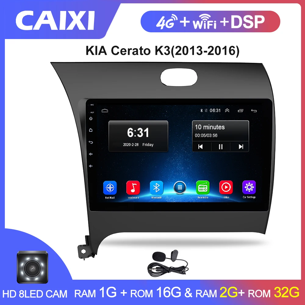 Автомобильный мультимедийный плеер CAIXI ОЗУ 2 Гб ПЗУ 32 ГБ радио Android 9 0 dvd для Kia CERATO K3
