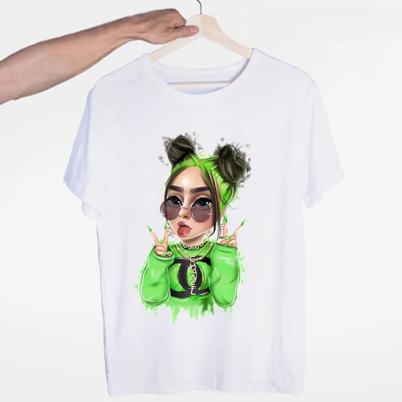 Billie Eilish уличная Футболка мужская s футболка Мягкая футболка Homme модная певица Harajuku рубашка Мужская/Женская - Цвет: A05-25