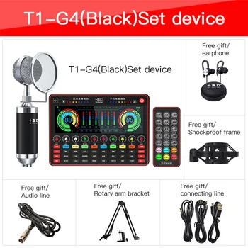 

Sound Mixing Bluetooth USB Record with Mircrophone Computer 48V Phantom Power Professional Audio Sound Card Live-stream Mixer