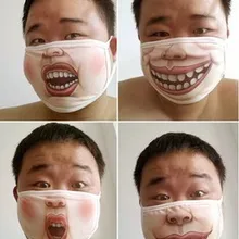 Индивидуальность личности рот маска с выражением лица Пыленепроницаемая защита Smog Антибактериальная пыль зимняя теплая маска для рта