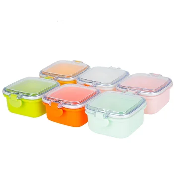 

6pcs Portable Baby Food Storage Box Essential Powder Box Cereal Infant Milk Snacks Feeding Food Storage Container