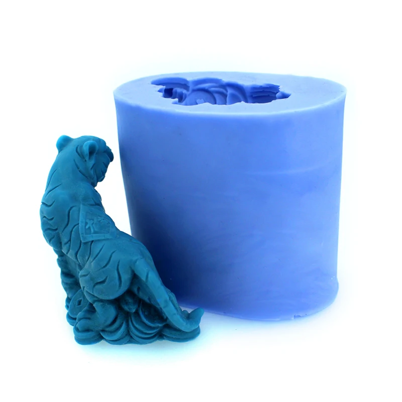 Силиконовая форма для мыла в виде тигра|craft molds|shape siliconeclay mold |