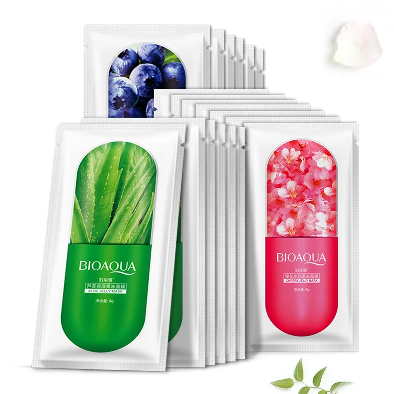 

BIOAQUA 3 Color NEW Skin Care Plant Facial Mask Moisturizing Oil Control Blackhead Remover Wrapped Mask Face Mask Face Care