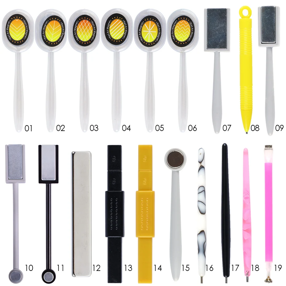 Nail Art Magnet Stick 5D Magic Cat Eye Strong Magnetic Board For Gel Polish Painting Stripes Line Drawing Effect Pen Tool TR1612