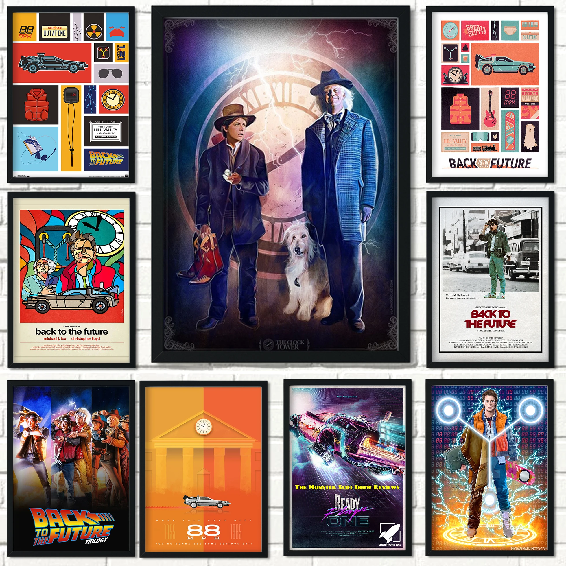 Back to the Future Poster Classic Movie Tv Show Print Film Retro