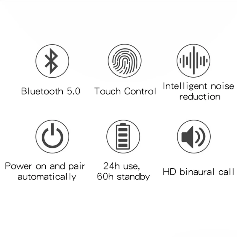 FULL-J3, Bluetooth 5,0, беспроводные TWS наушники, стерео, с микрофоном, пресс-контроль, наушники, супер бас, свободные руки, новинка для Iphone 11