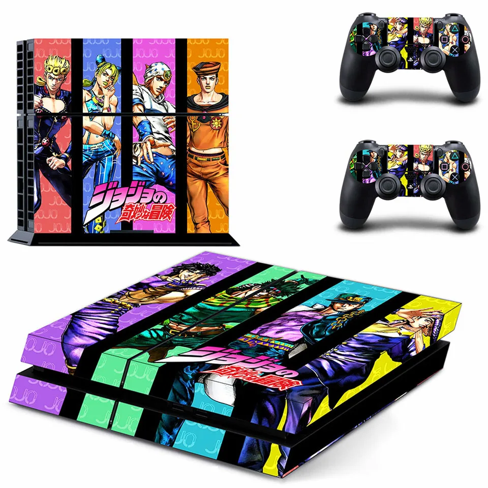 JoJo невероятное приключение Vinlo кожи Стикеры, PS4 контроллер Стикеры s для Dualshock 4& всего тела наклейки для Playstation 4 консоли
