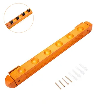 

Durable Wooden Accessory Wall Mounted Clubs Storage Pool Cue Rack Set Table Hanging Sticks Holder Save Space Organizer Home