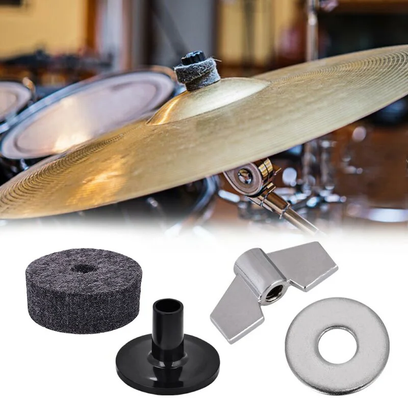 12 шт./компл. барабанная фетровая прокладка Cymbal Stand втулка Замена основания части барашковые гайки аксессуары для музыкальных инструментов