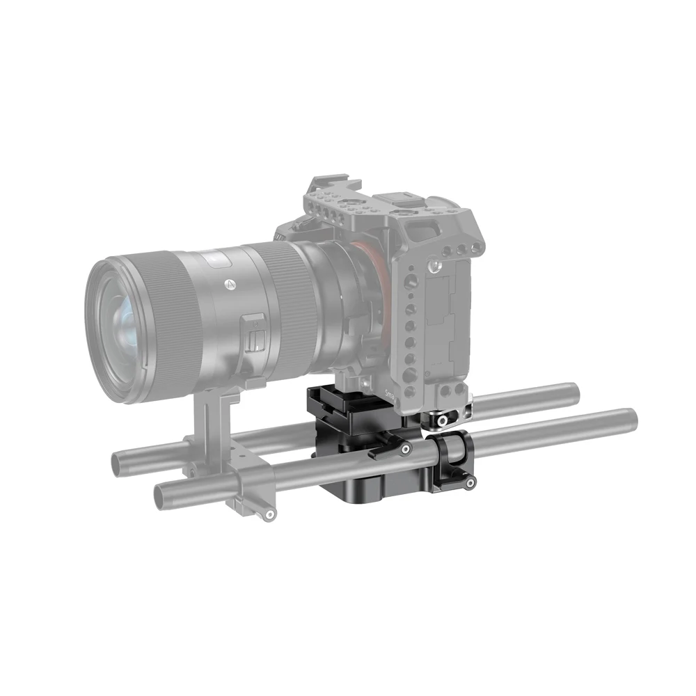 SmallRig DSLR Camera Rig Universal 15mm Rail Support System Baseplate For Video Shooting Quick Release 2092B