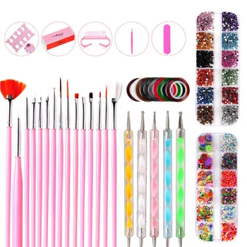 

Professional Nail Tool Set Nail Art Tips Polishing Block Brush Tools Nail Pen Nail File Nail Drill Nail Art Decoration