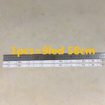 

1set=4pieces LED Backlight strip For D32TS7202 bar light 32HR331M09A5 V1 Led strip 1pcs=580MM 9Led lamps