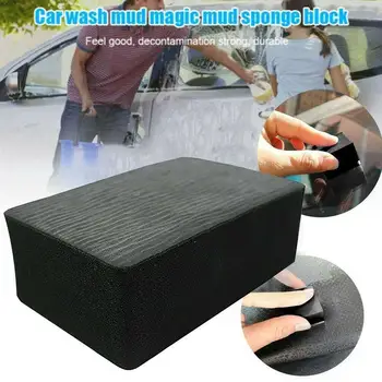 

Magic Clay Sponge Bar Car Pad Block Cleaning Eraser Pad Tool Polish Wax Black G7P7