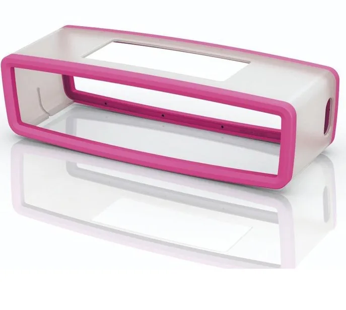 Силиконовый защитный чехол для Bose SoundLink Mini 1 2 Sound Link I II Bluetooth динамик Caso Capa Fundas# YJP - Цвет: Hot PinK