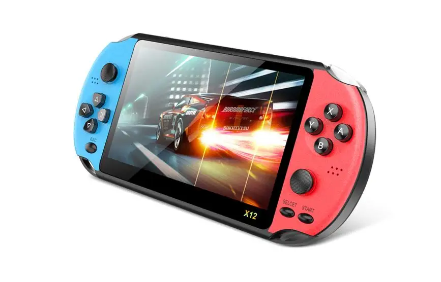Red Blue X12 игровые видеоигры портативная игровая консоль для psp Ретро Двойной Рокер Джойстик 5,1 дюймов экран ТВ игровой плеер для SFC/GBA/NES/Bin - Цвет: Red Blue