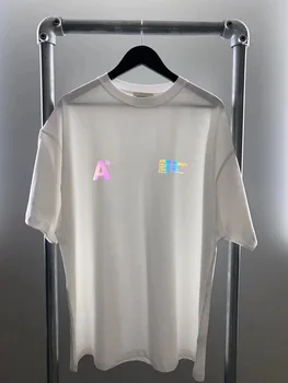 

Arnodefrance 20SS New Collection T Shirt Men Women Laser Reflective T-Shirt Men Arno De Frace ADF Oversized Cotton Tops Tees