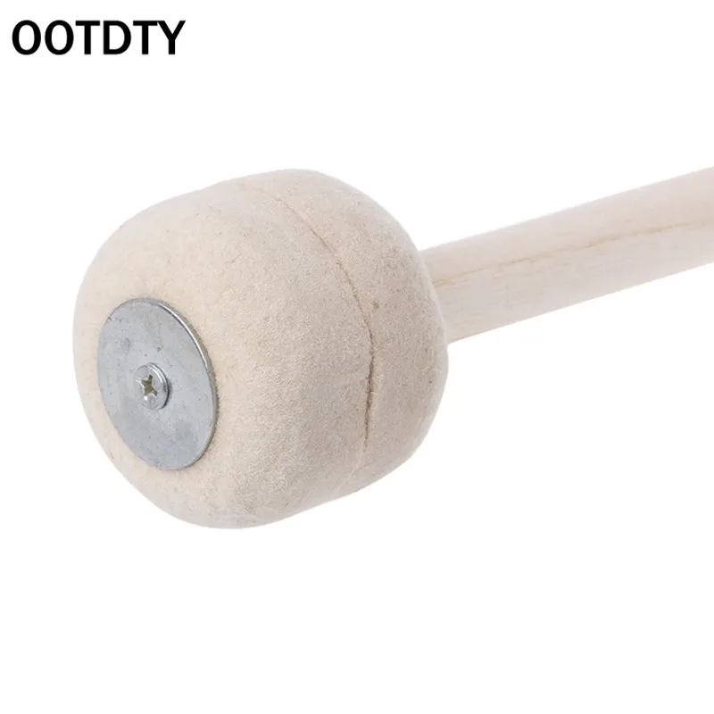 OOTDTY 1 шт. Timpani Mallets Precussion барабанные палочки мягкий фетр голова деревянная ручка