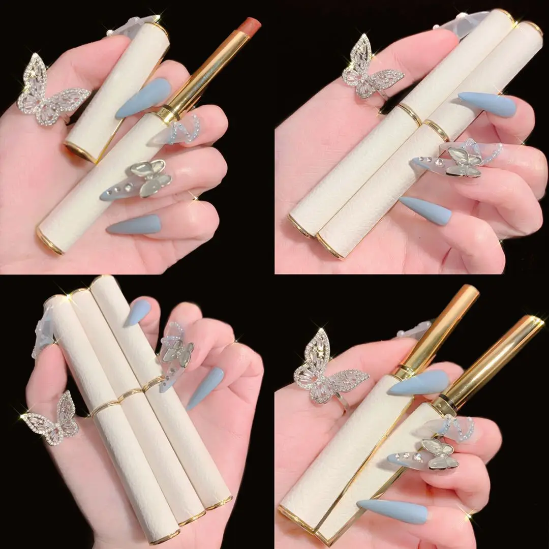 6 Colors Small Thin Tube Heel Lipstick Matte Velvet Waterproof Non