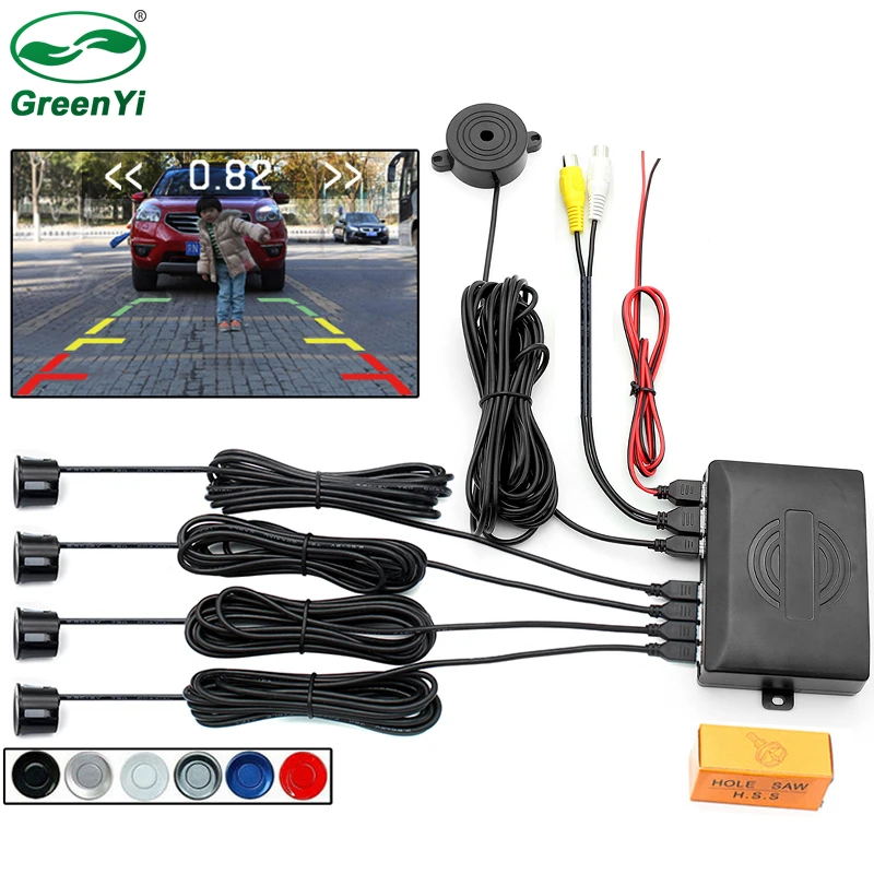 Voiture Caméra de Recul 3 in 1 System Kit Parking Sensor Radar Sound Alarm Voiture Caméra de Recul 3 in 1 System Kit Parking Sensor Radar Sound Alarm