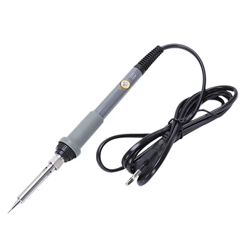 

GTBL Eu Plug,220V 60W Electrical Soldering Iron Adjustable Temperature Soldering Welding Rework Repair Tool + 5Pcs Solder Tip
