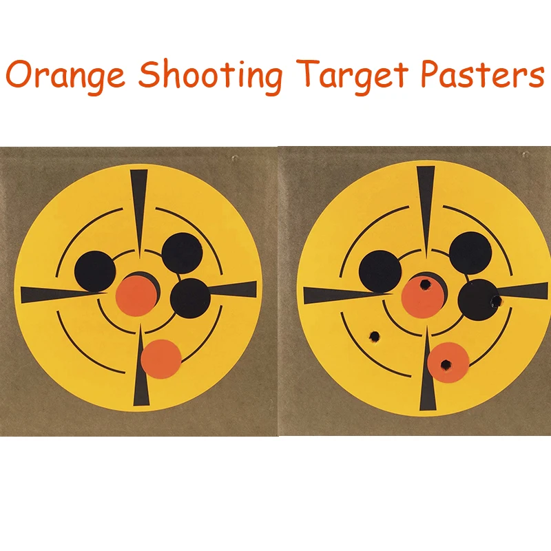 720Pcs Paper Target Florescent Orange Selbstklebende Zielaufkleber 