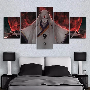 

Ootutuki Kaguya Naturo Anime Poster Fan Art Canvas Paintings HD Cartoon Picture Naruto Video Games Art Wall Decor Paintings