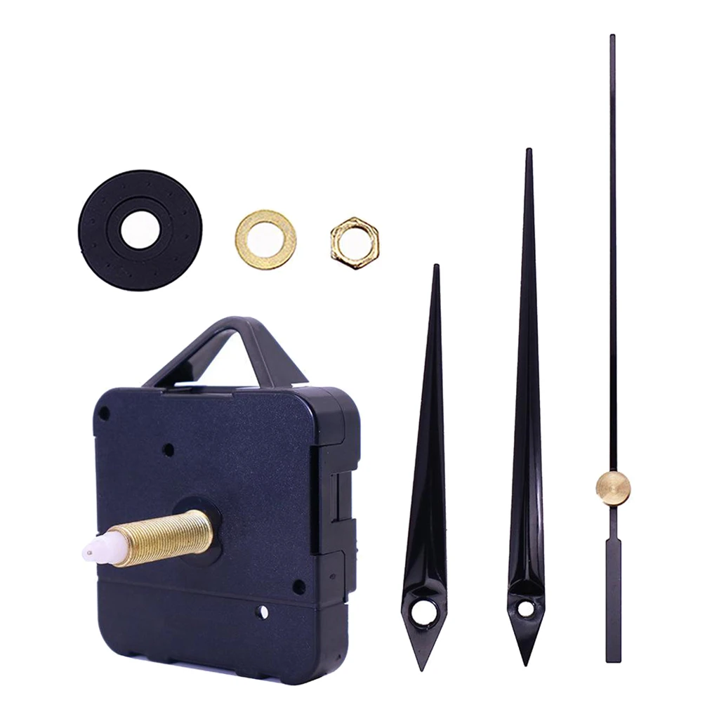 Metal Black Clock Hands Movement Mechanism for Wall Clock House DIY Room Home Decorations Mini