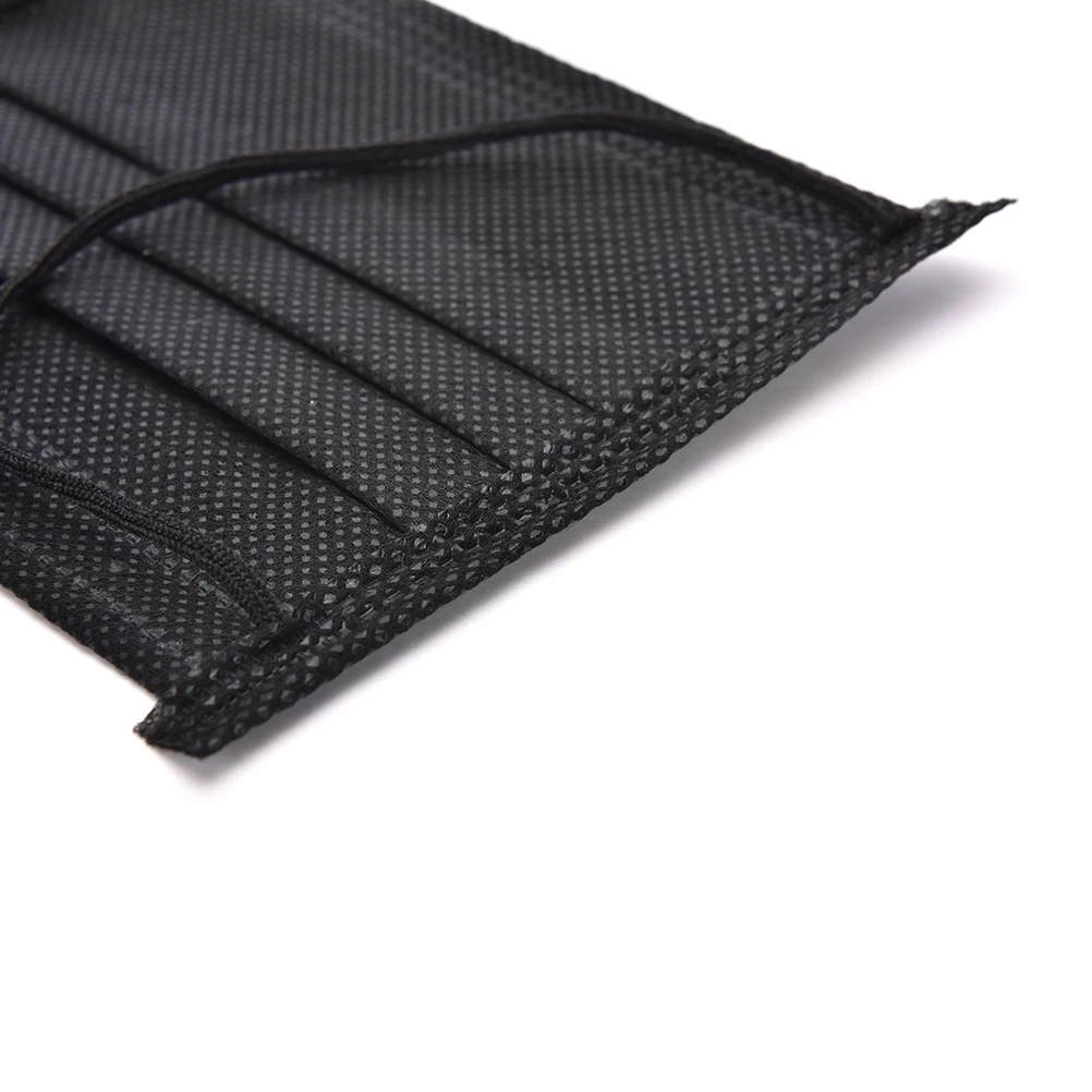 10pcs/Pack 4 layer Black Mouth Mask Sunscreen Disposable Mask Anti Dust Activated Carbon Filter Anti Fog Respirator Mouth Mask