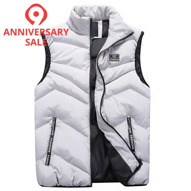 Kopen Faliza 2019 Mannen Vest Lente Winter Mouwloze Jas En Jassen Heren Vest Warme Dikke Casual Gilet Homme Man Vesten MJ110