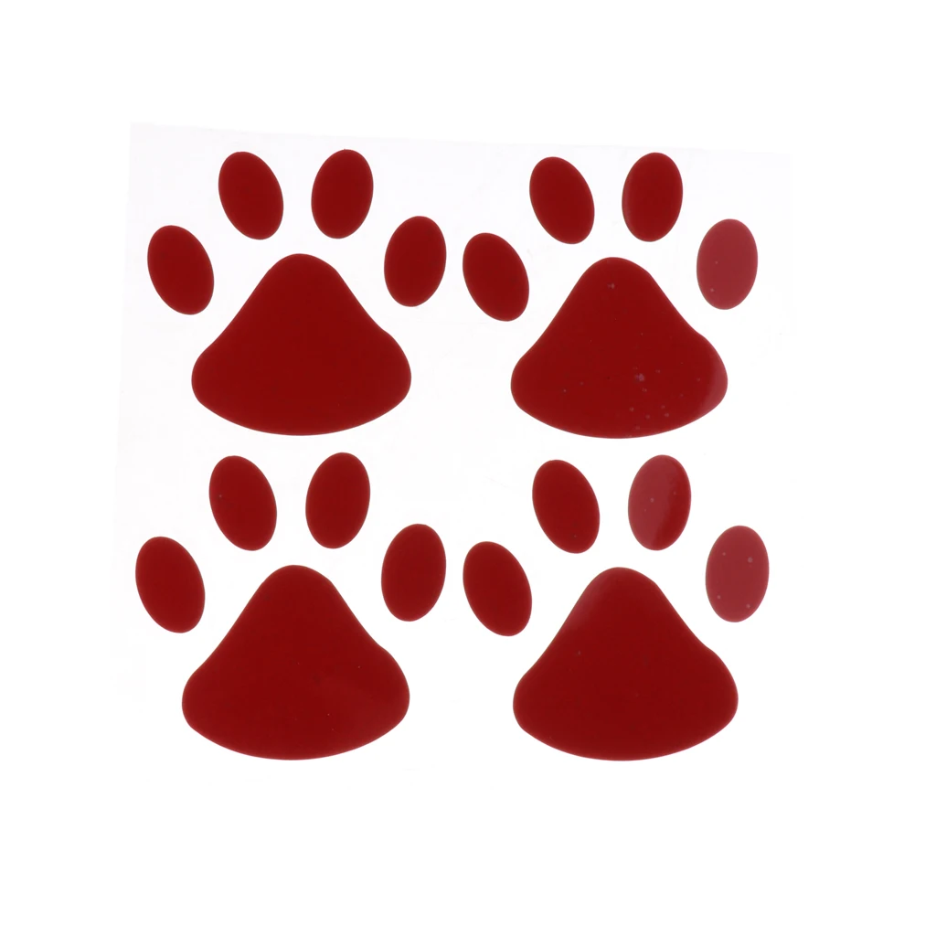 Car Sticker Cool Design Paw 3D Animal Dog Cat Bear Foot Prints Footprint 3M Decal Car Stickers 3 Colors Cute Cat Bear Claw 