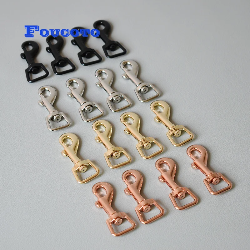 

100pcs/lot Metal hardware snap hook seat belt buckle 15mm webbing paracord backpack DIY dog leash rope doggy straps accessories