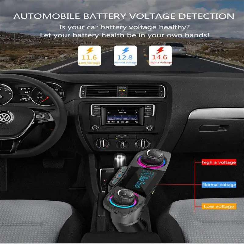 Автомобильный аудио MP3 плеер fm-передатчик Aux Bluetooth Handsfree автомобильный комплект Двойной USD зарядное устройство автомобильный прикуриватель BT06 автомобильные аксессуары