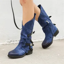 Женская прогулочная обувь; женские ботинки; ботинки до середины икры; ботинки в стиле ретро на плоской подошве; Модные женские уличные кроссовки; обувь; большие размеры 35-43