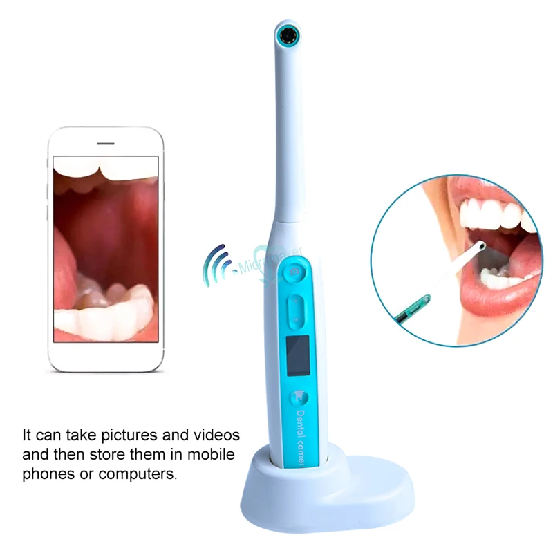 Endoscope 8 Adjustable Led Lighting Intraoral Camera Hd Video For Ios Android Teeth Inspection Endoscope