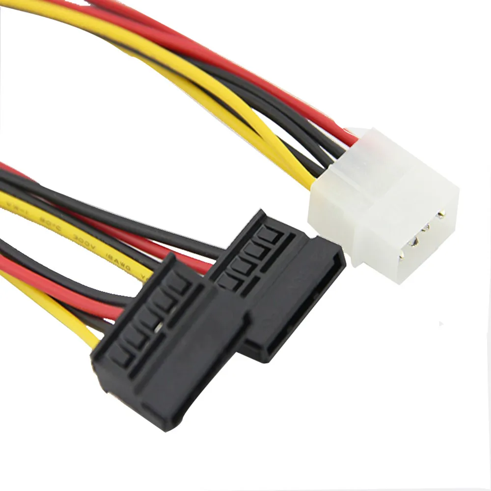 Компьютерный кабель 4Pin IDE Molex до 2 Последовательный силовой сплиттер Male to emale ATA SATA Y жесткий диск Кабель питания Futural Digital