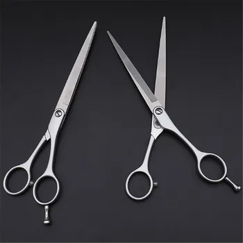 

Stainless Steel Flat Shear Barber Hair Scissor Professional Salon Hairdressing Cutting Scissors Men Women Styling Tools