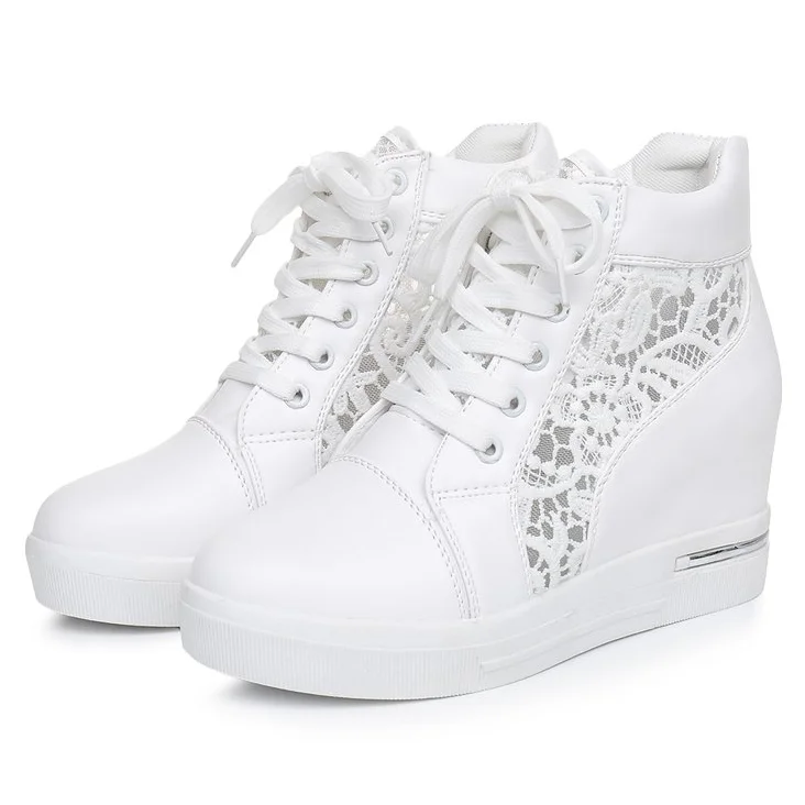 Women Wedge Platform Sneakers Rubber 