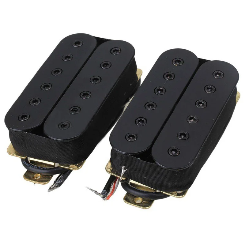 

2pcs Set Double Coil Metal Humbucker Pickup Pick-up Set For Electric Guitar