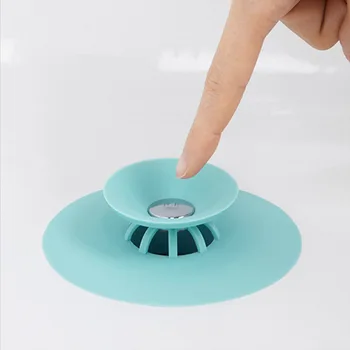 

1 PCS UFO Kitchen Push Deodorant Closed Bouncing Silicone Kitchen Sink Filter Bathroom Bathtub Sewer Anti-Clogging Floor Drain